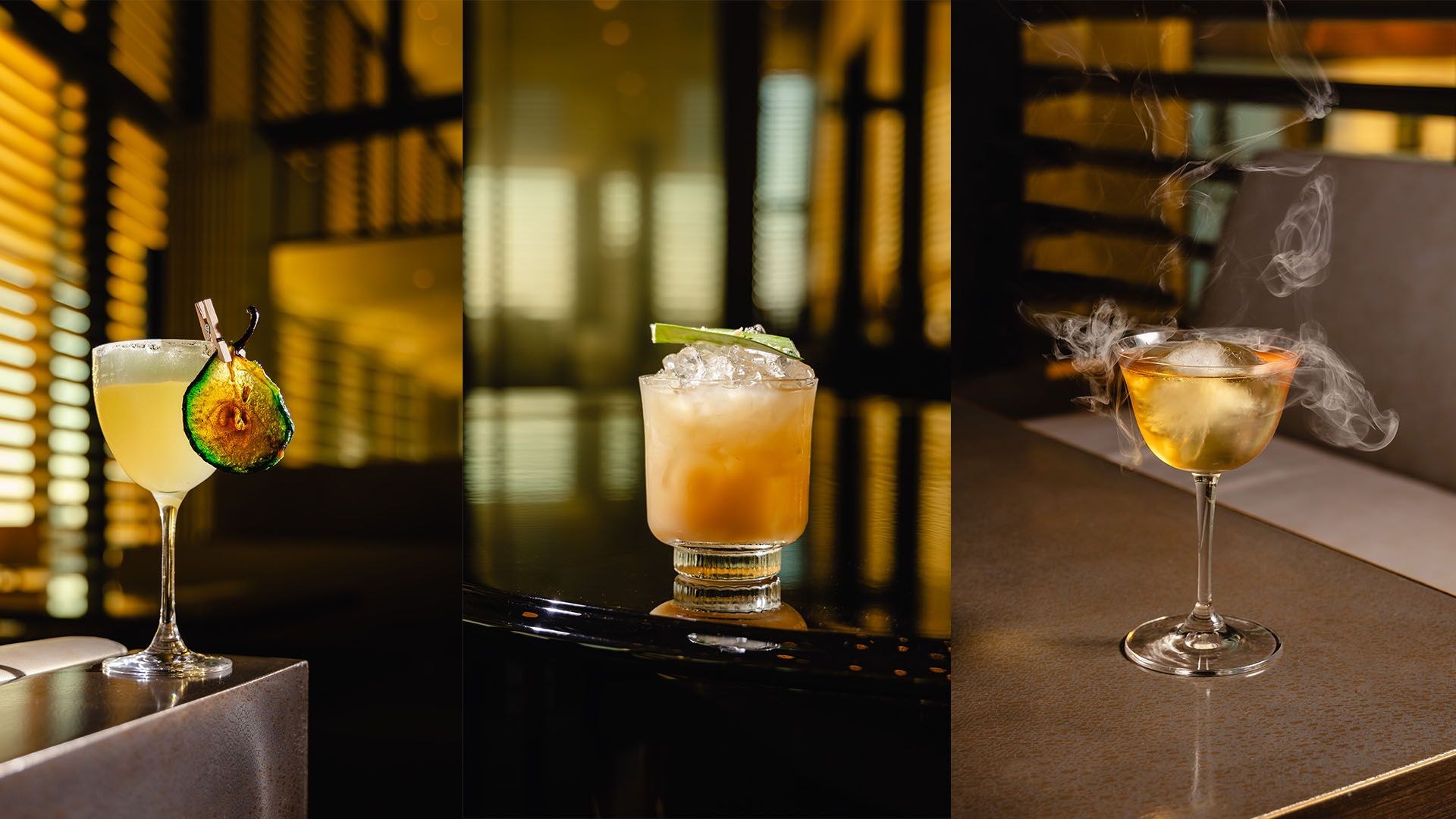 Un cocktail à la table du bar - Armani Hotel Milano à Milan.
