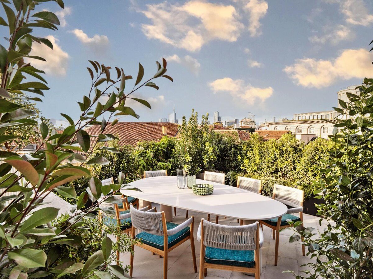 La terrasse de la Milanese Suite - Casa Brera à Milan.