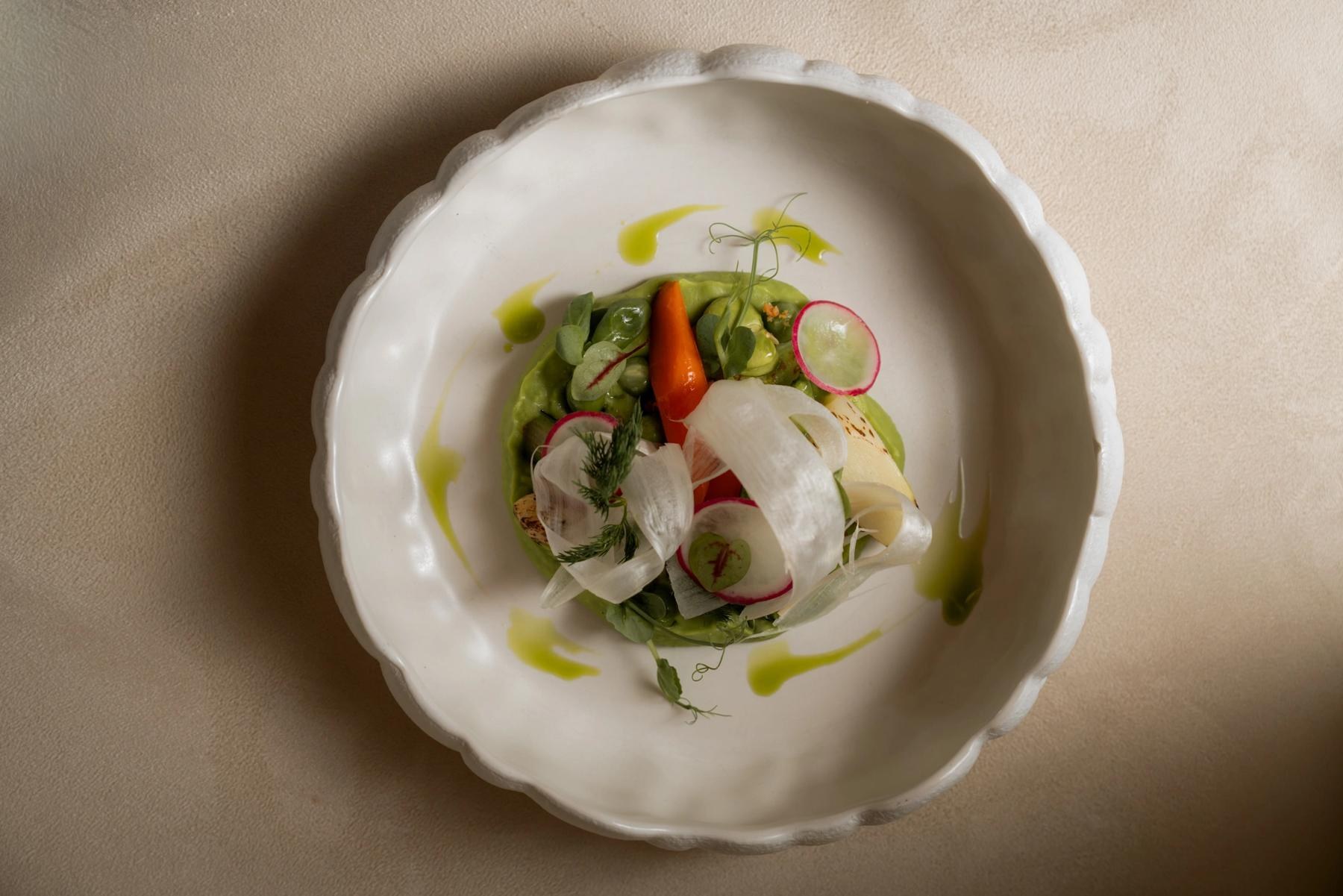 Une assiette du restaurant Rubacuori - Château Monfort à Milan.