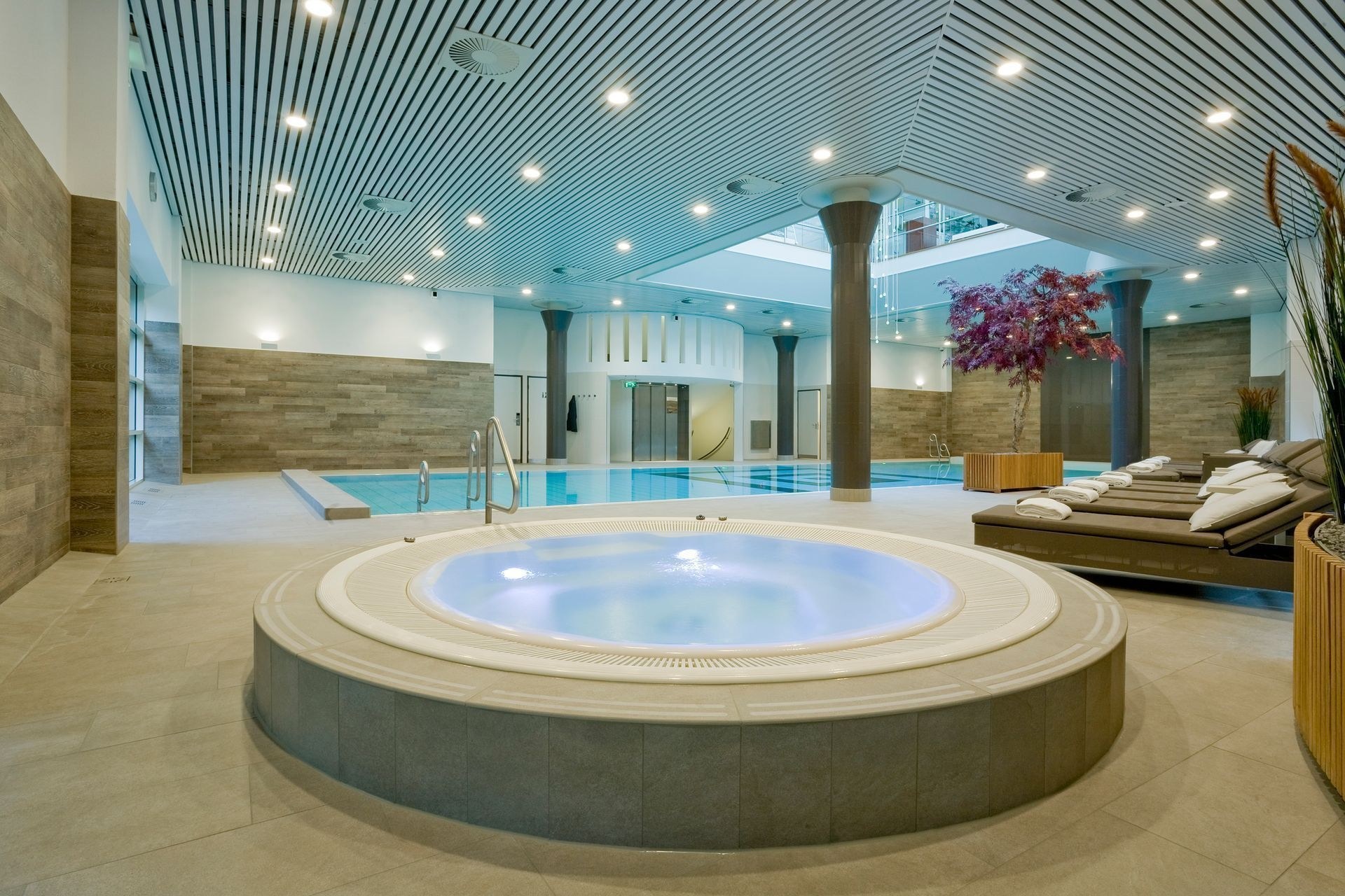 Le bain à remous du centre Nagomi à l’Hotel Okura Amsterdam