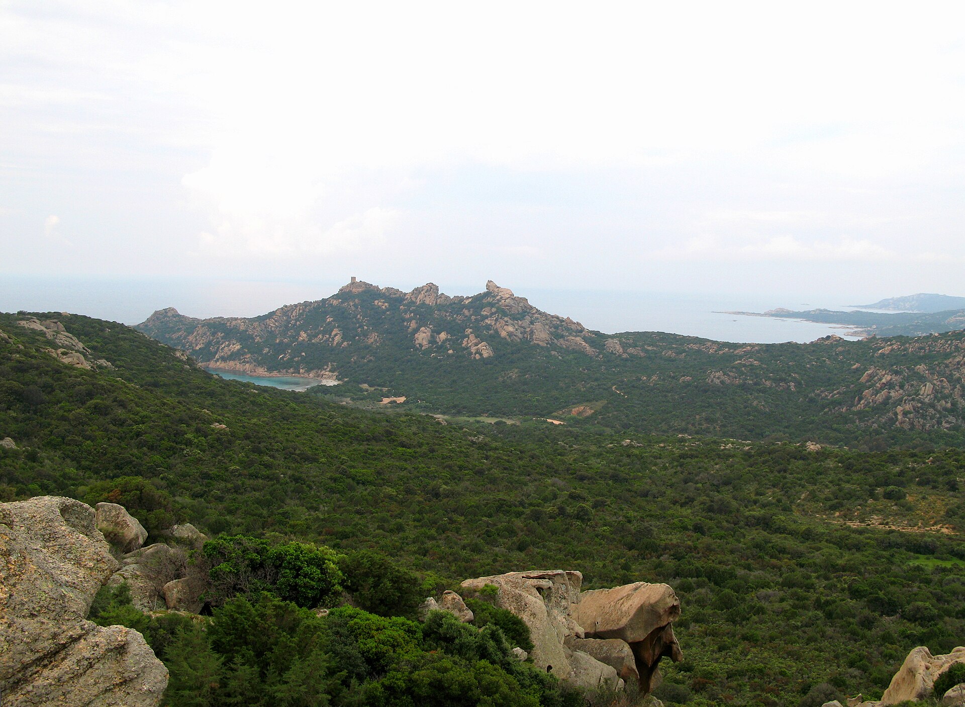 Le rocher du Lion et la tour genoise de Roccapina