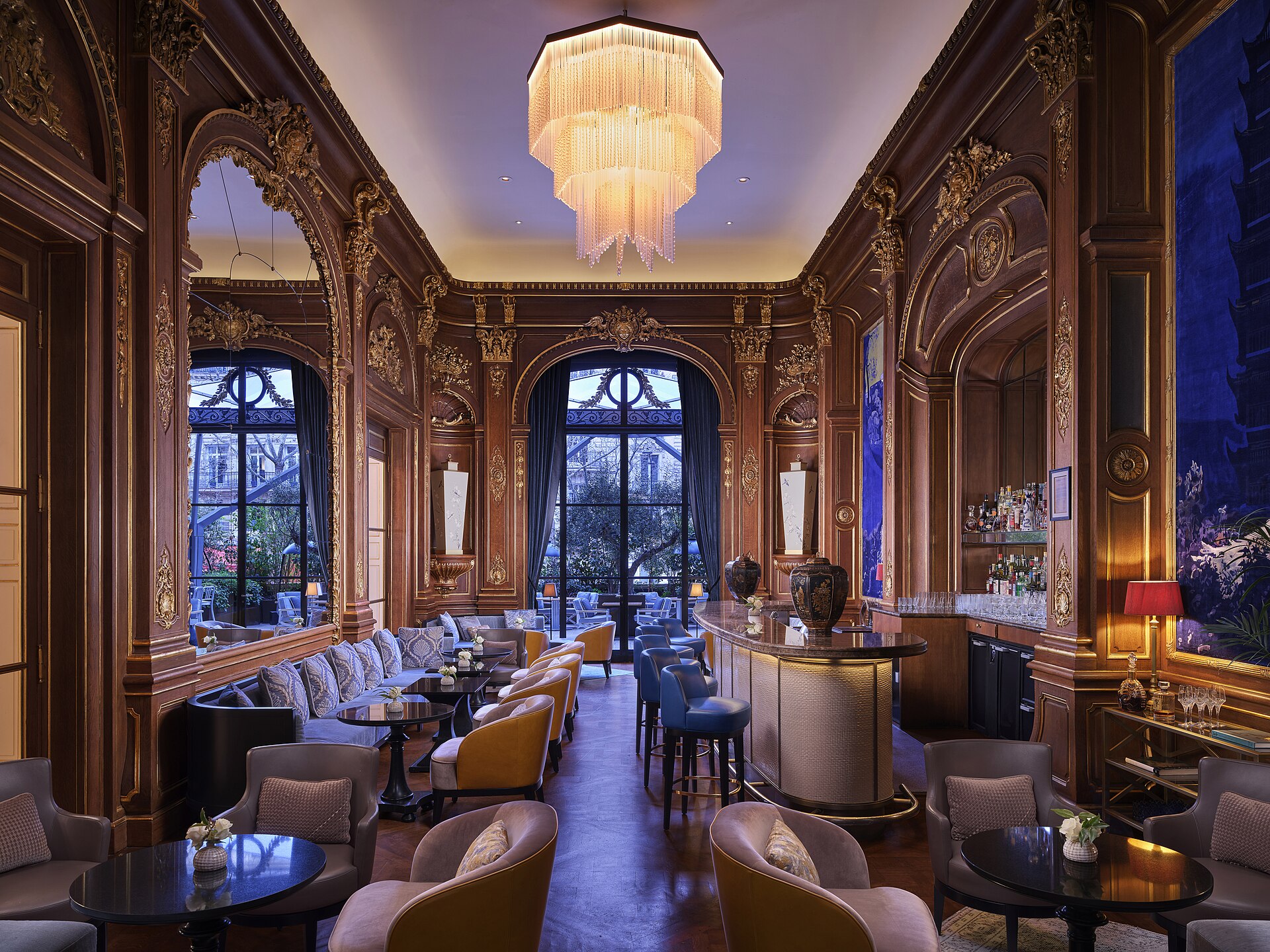 Le Bar Kléber, salon où les accords de paix de Paris ont été signés le 27 janvier 1973