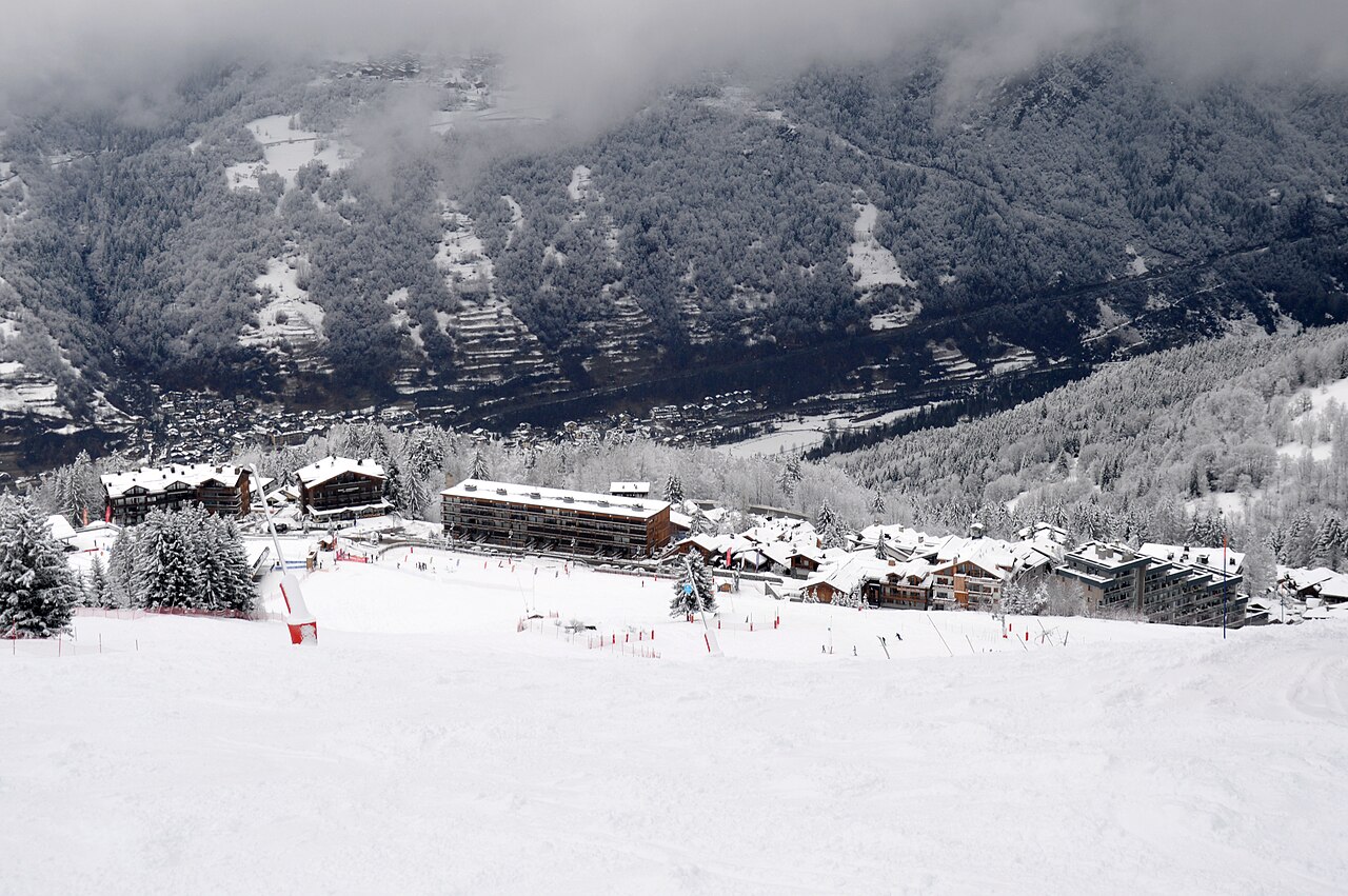 Le front de neige de Courchevel Village, au pied des pistes