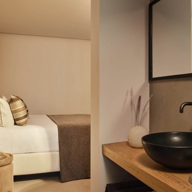 Salle de bains d'un hébergement de l'hôtel - Minos Beach Art Hotel, Crète