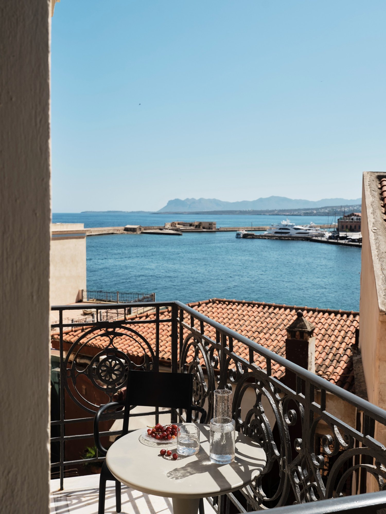 Terrasse d'une catégorie supérieure avec vue sur le port - Casa Delfino, Crète
