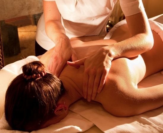 Un soin au spa de l'hôtel : L'Hélios à Méribel.