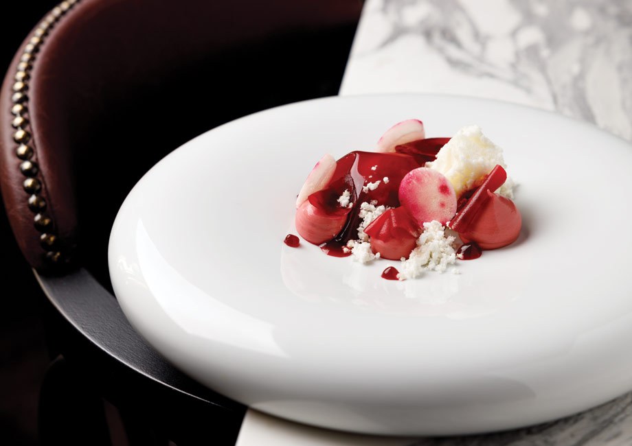 Dessert présenté par le restaurant Campocori du Chapter Roma à Rome.