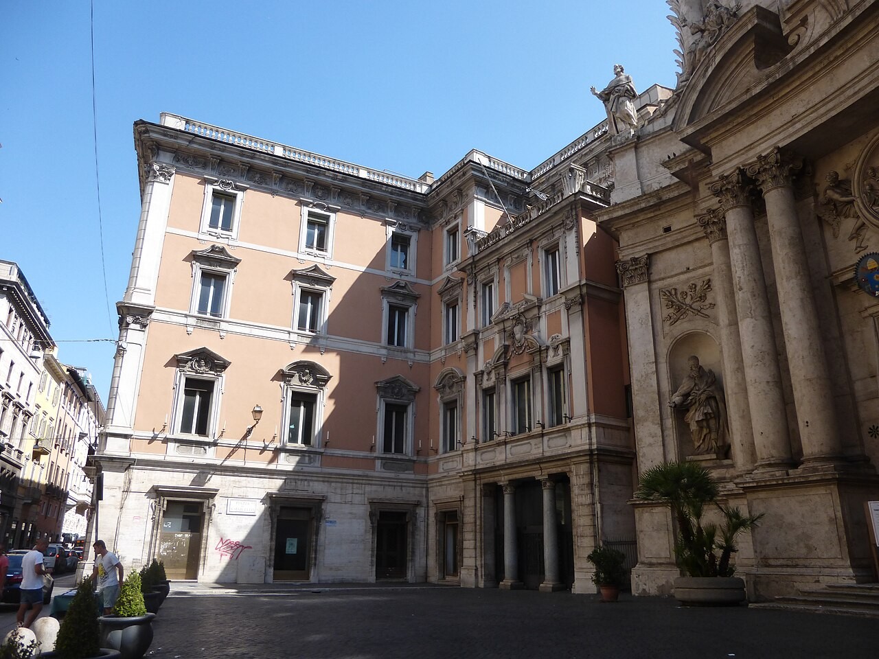 La piazza di San Marcello à Rome, dans le secteur du Corso.