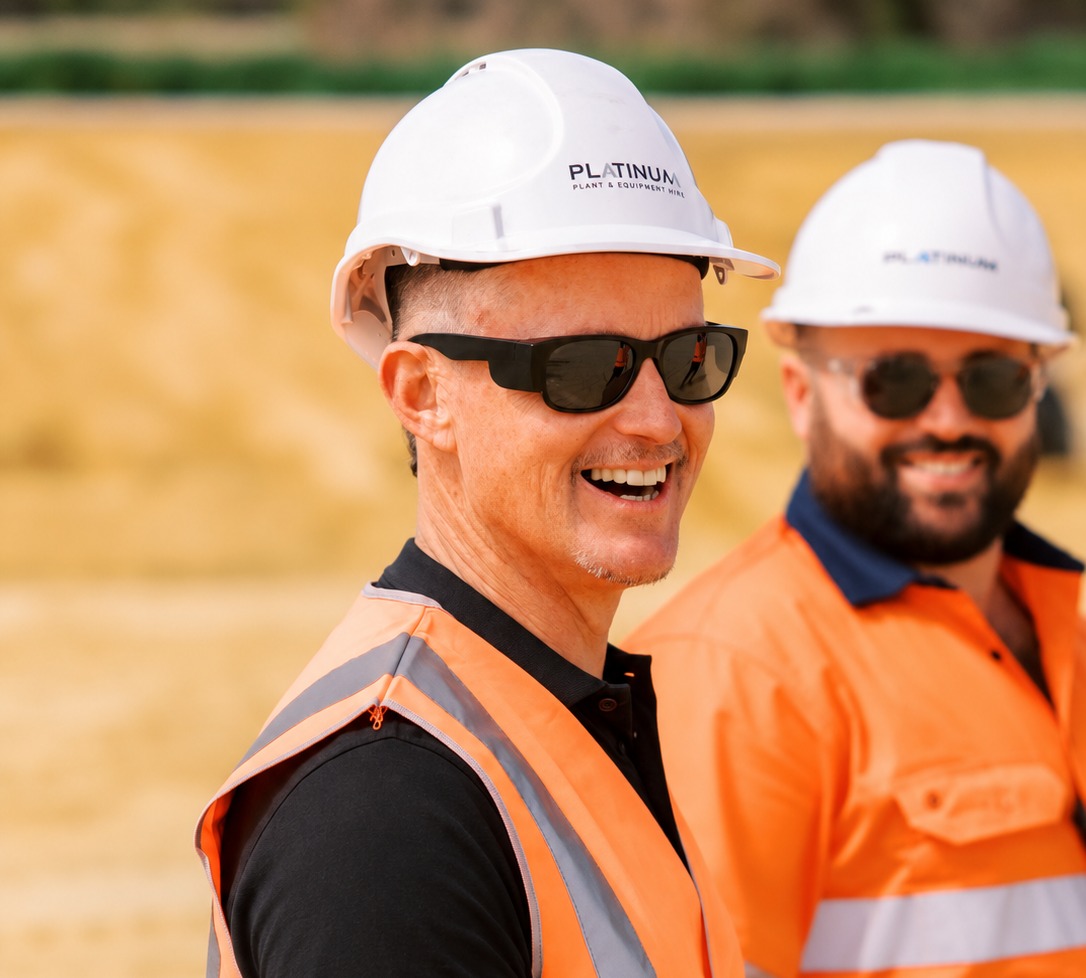 Two Platinum operators on a civil site in Perth