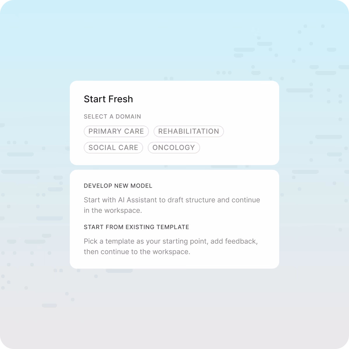 Gosta Studio interface for creating documentation templates