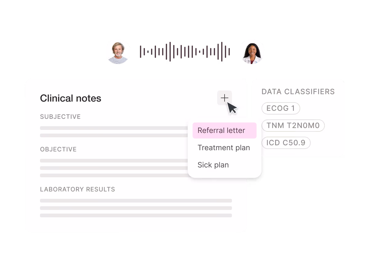 Gosta generating summaries, referrals and treatment letters from the clinical note