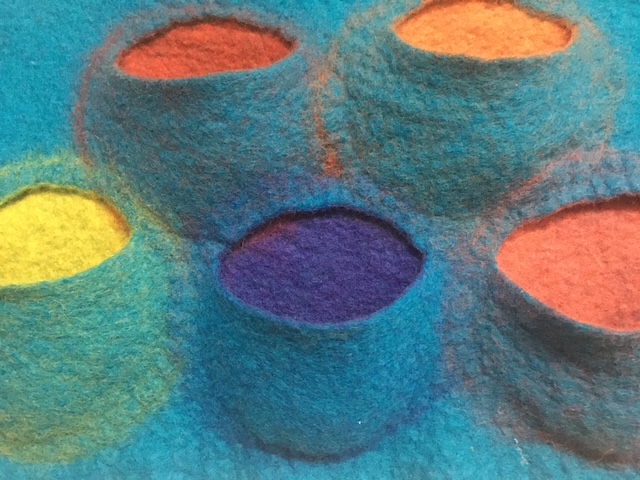 3D felted wall hanging