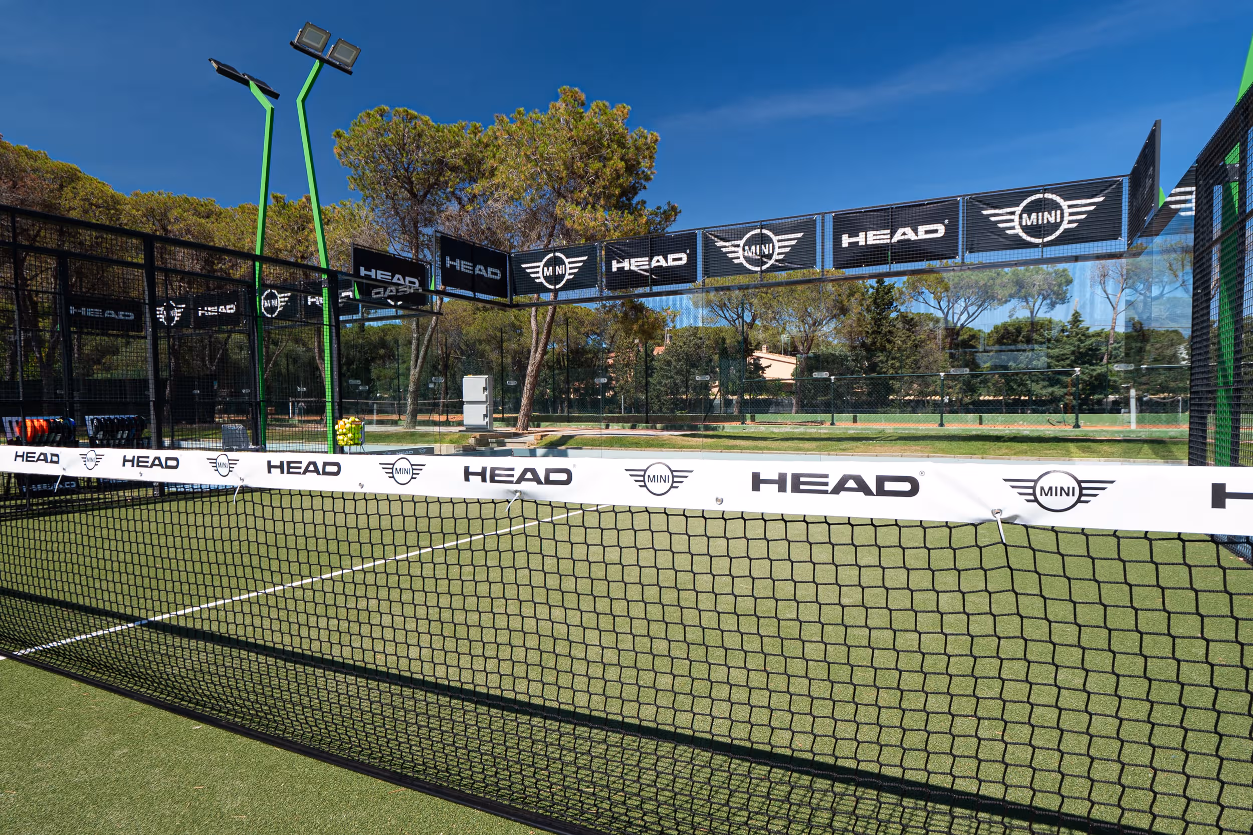 Padel court at a club