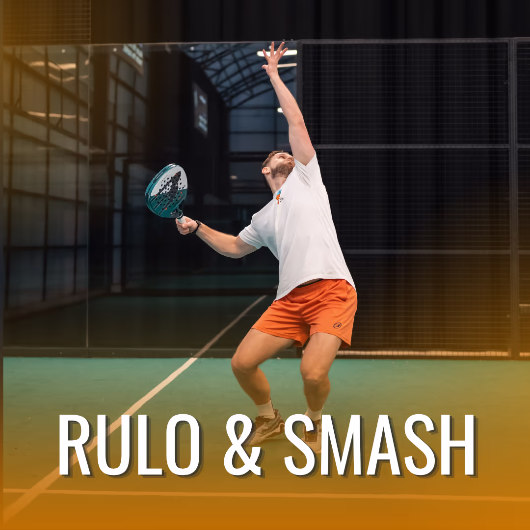 Padel rulo smash technique