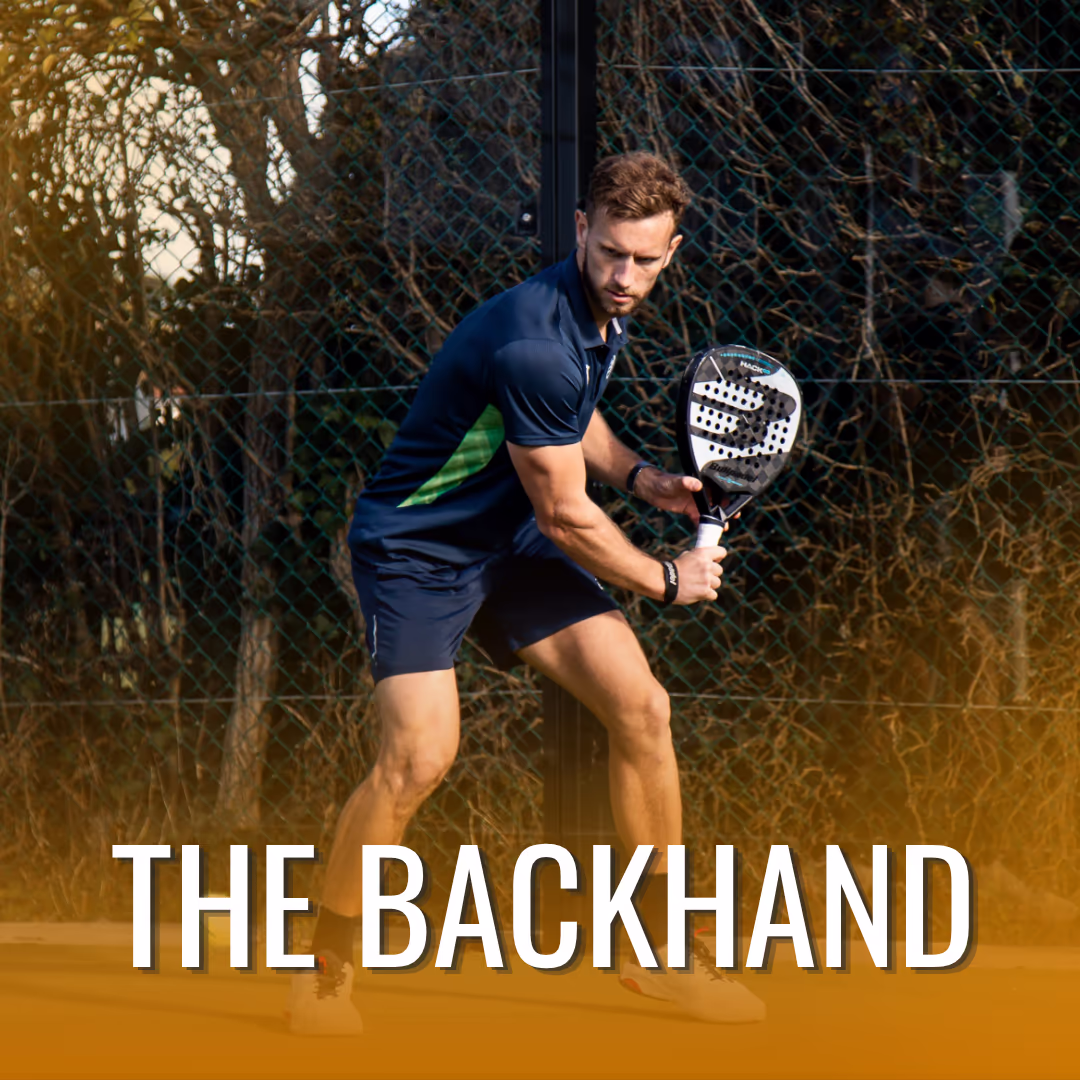 Padel backhand technique