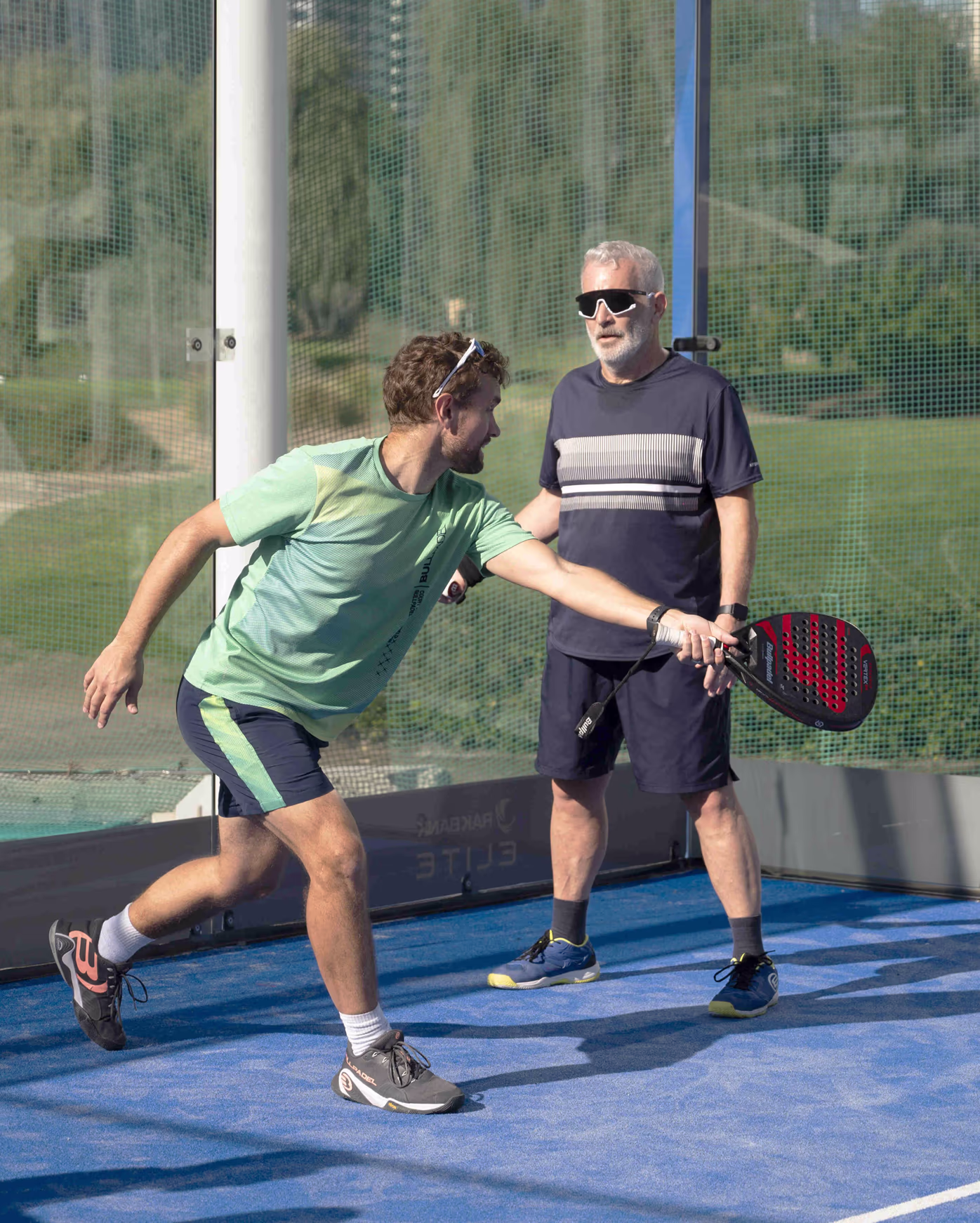 Padel coaching with The Padel School