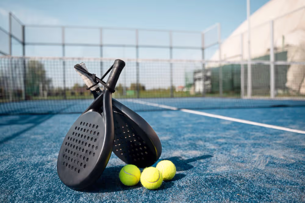 Selection of padel rackets