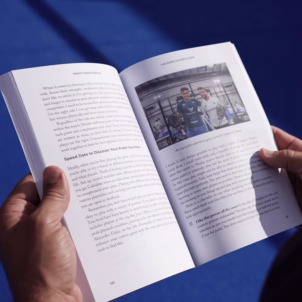 Inside pages from The Padel Player’s Guide