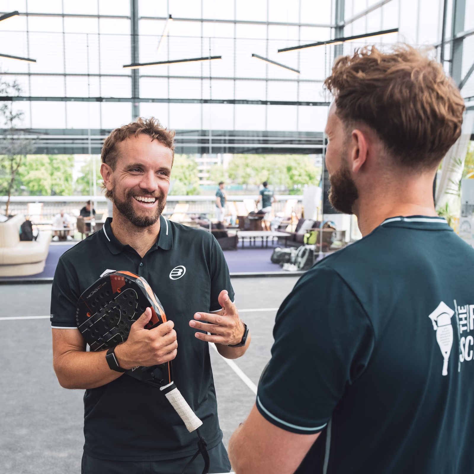Padel coaching at The Padel School