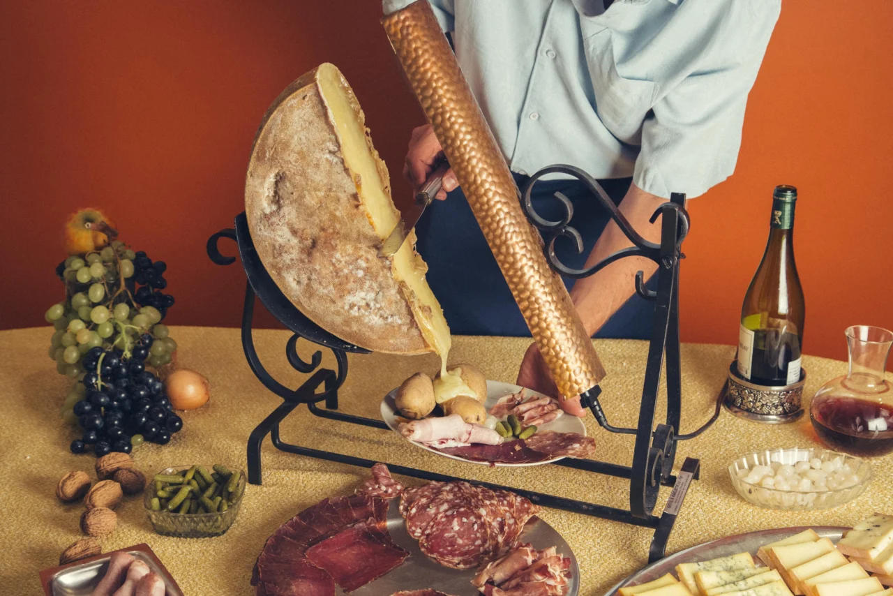 Animation autour d'une meule de fromage Le Cheese Geek (photo provisoire)