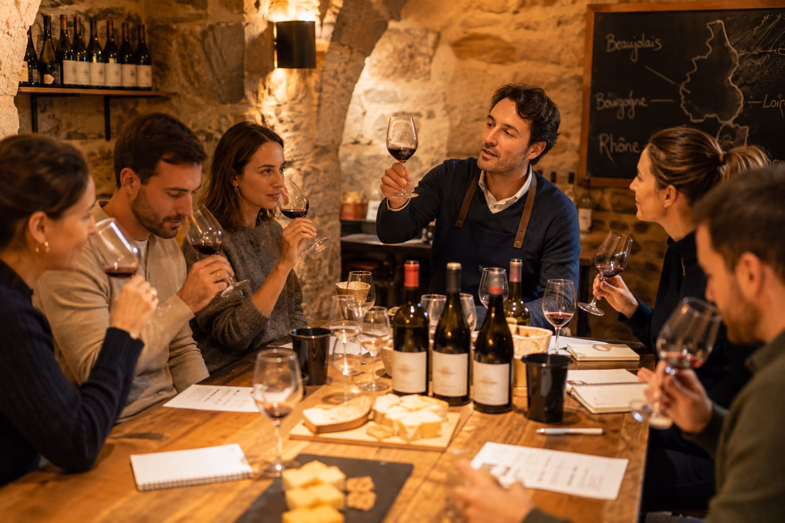 Dégustation de vins animée lors d'un Team Building en entreprise