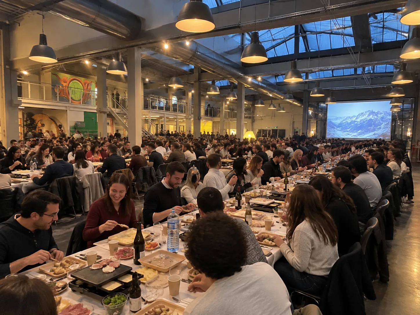 Raclette Party pour 120 personnes lors d'une soirée annuelle