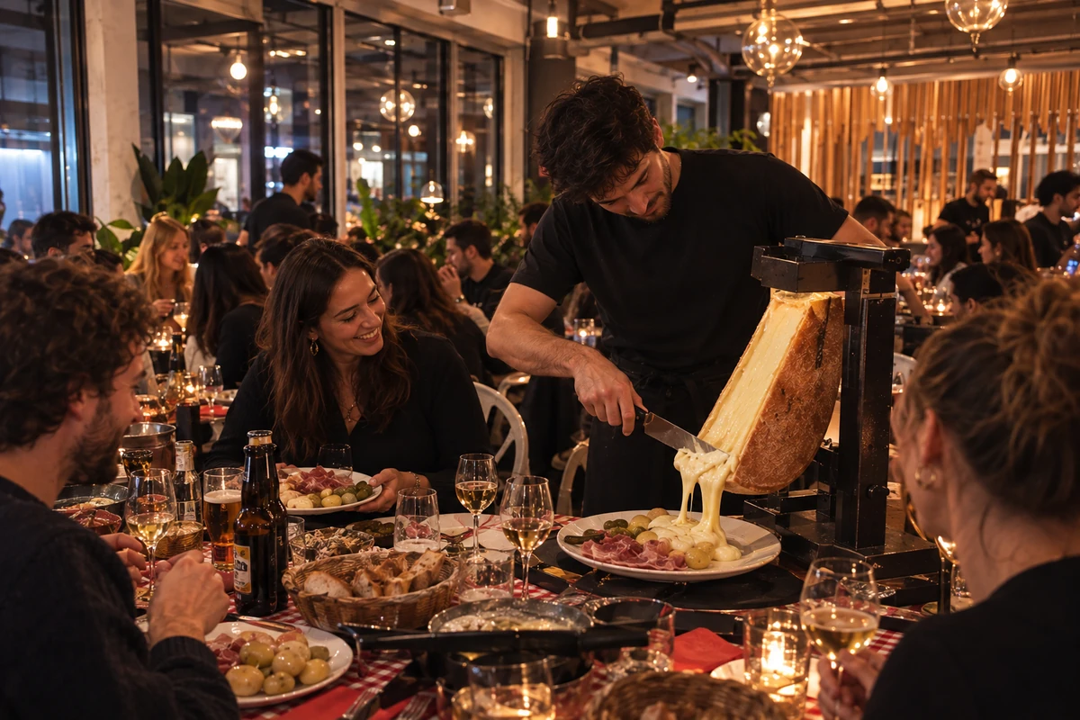 Plateau de fromages à raclette prêt à être livré