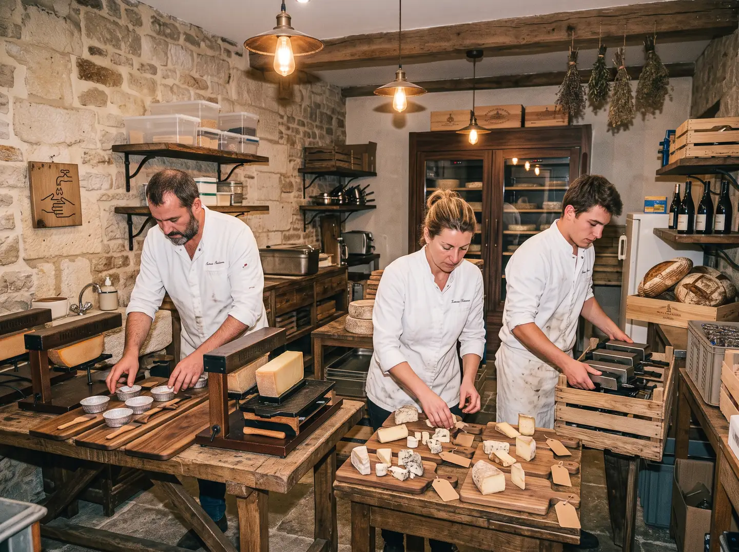 Matériel installé pour un événement Le Cheese Geek (photo provisoire)