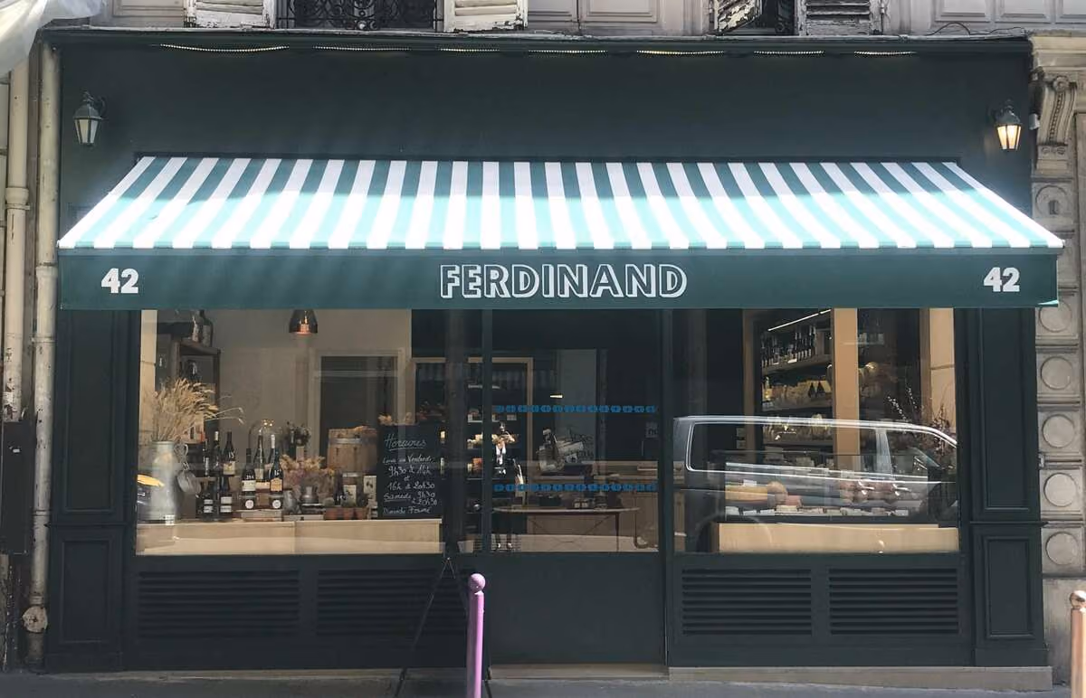 Devanture de la fromagerie Ferdinand