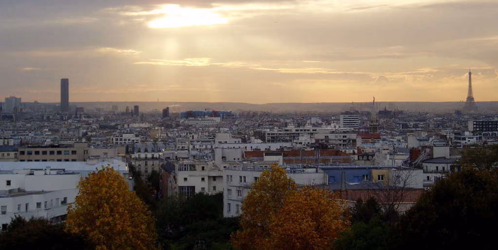 Parc de Belleville à Paris