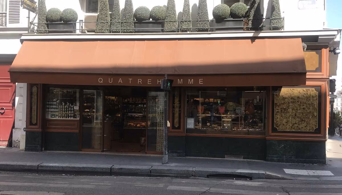 Façade de la fromagerie Quatrehomme