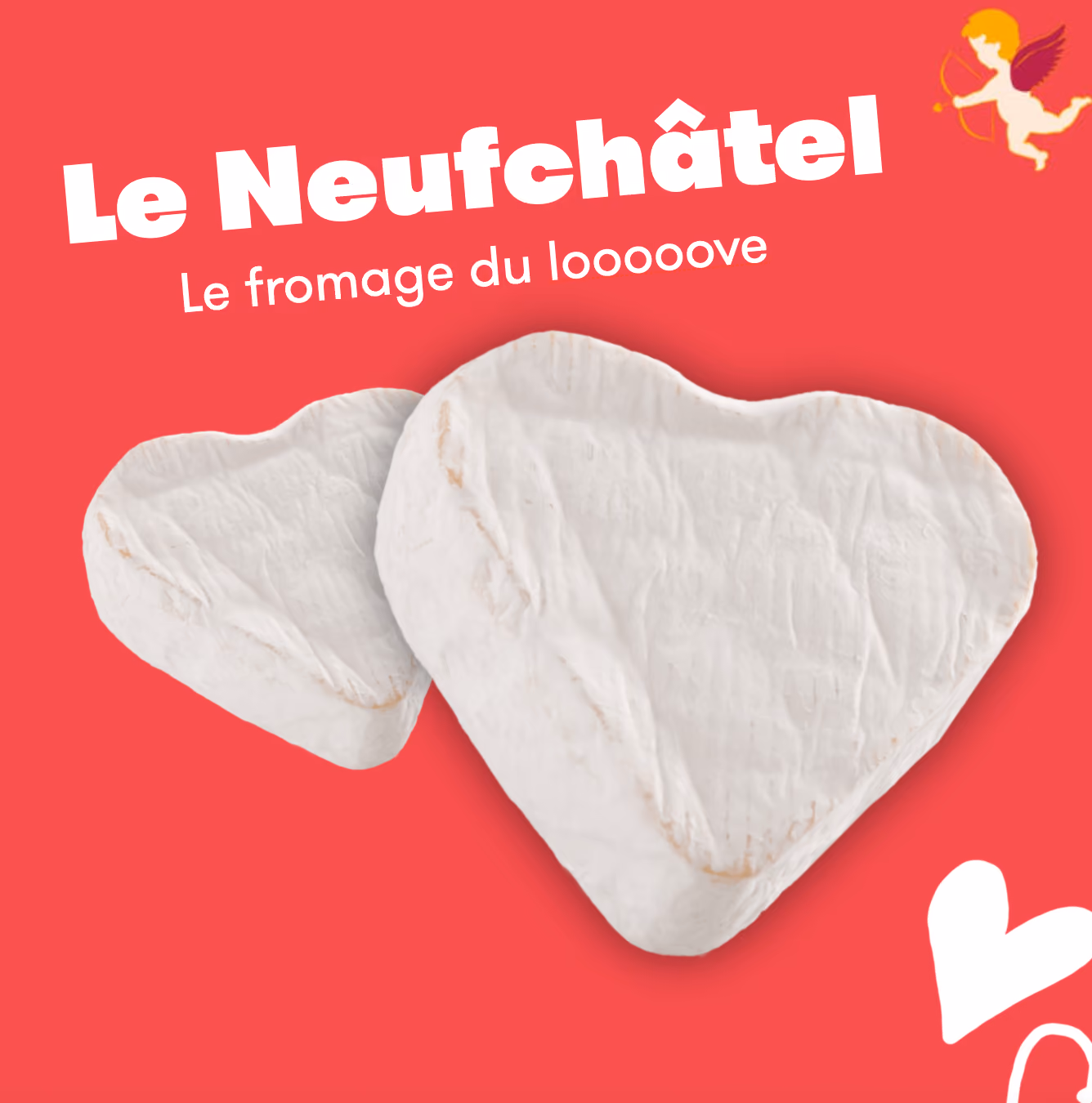 Neufchâtel AOP en forme de cœur