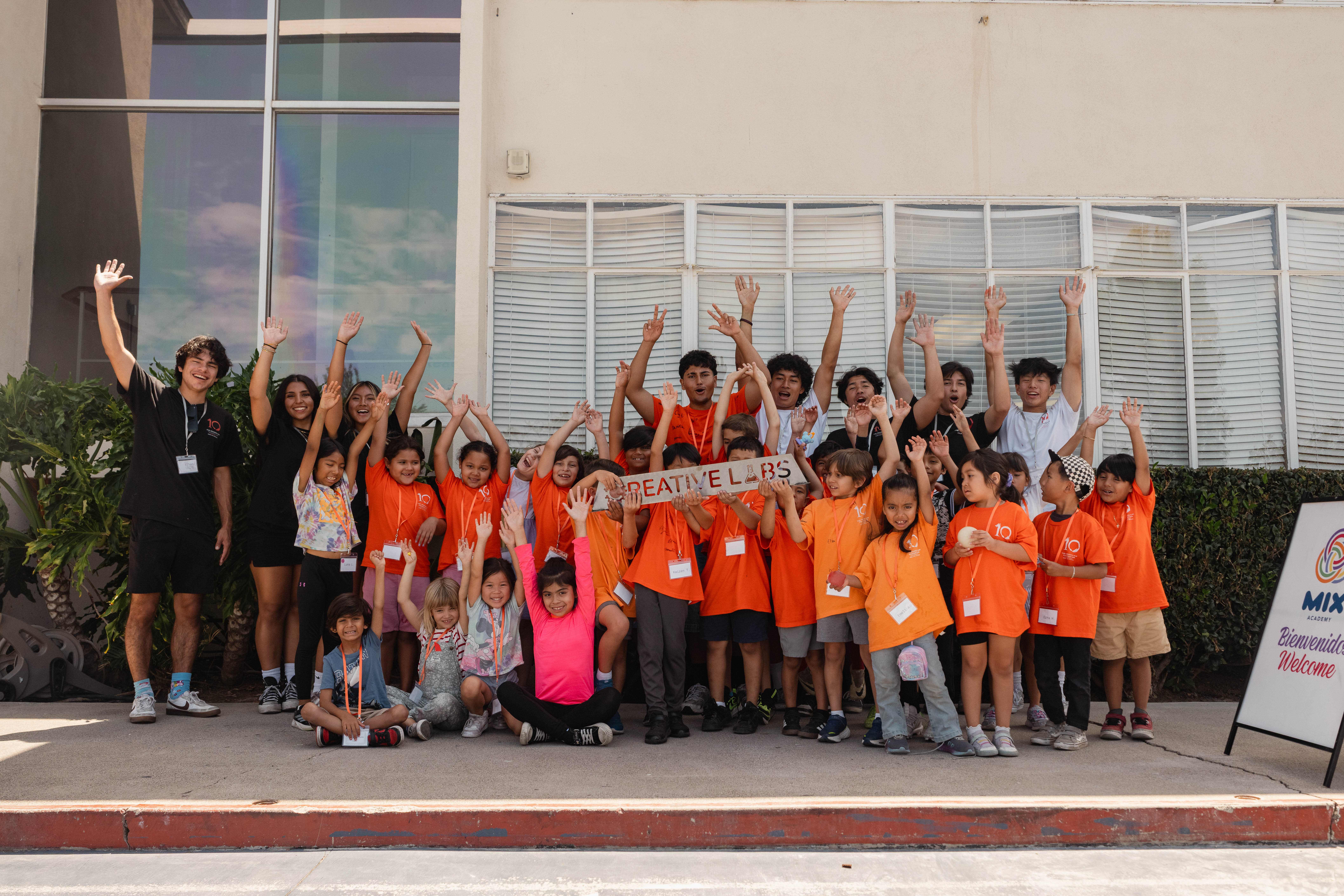 Community members and partners at a ribbon-cutting for a Sun Family Foundation grantee