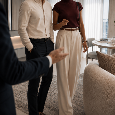 A Zimaya advisor welcoming a client