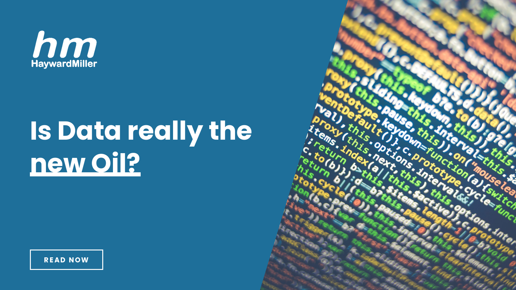 Is Data really the new Oil?