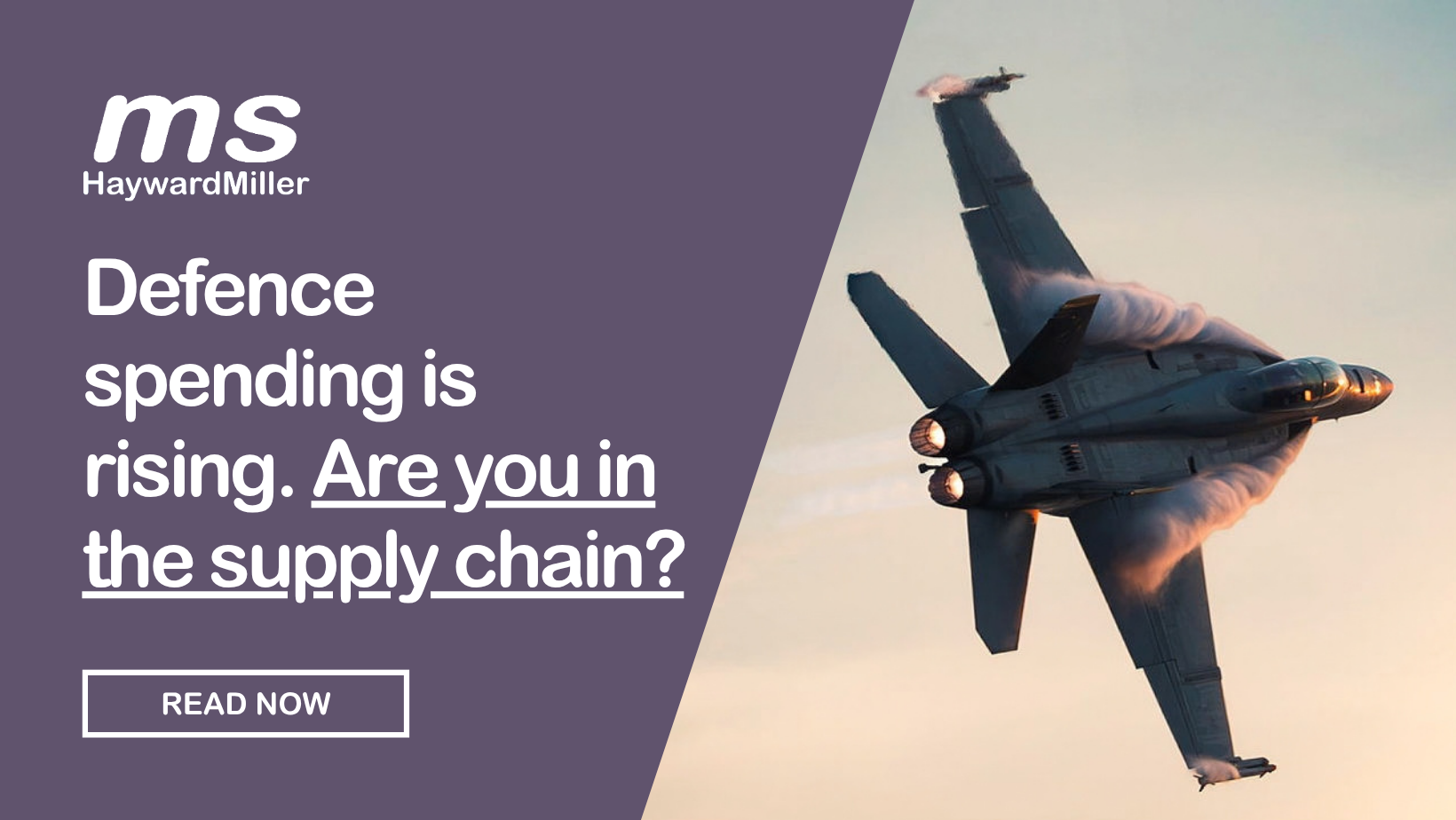 Defence spending is rising. Is your firm in the supply chain?