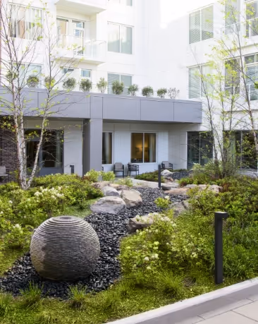 outside courtyard 