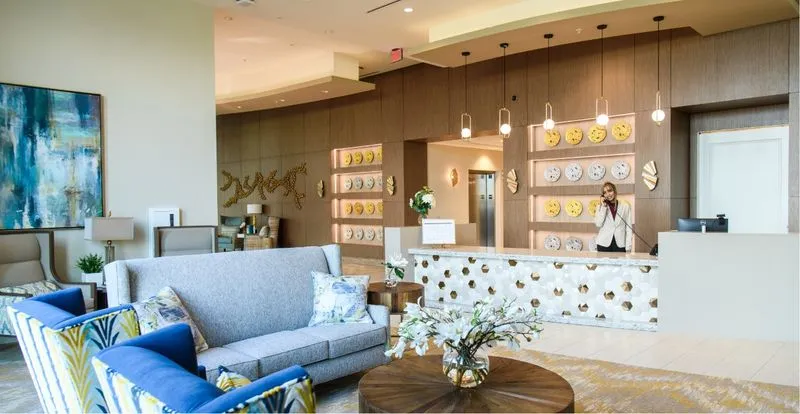 lobby area at the landing alexandria in Virginia