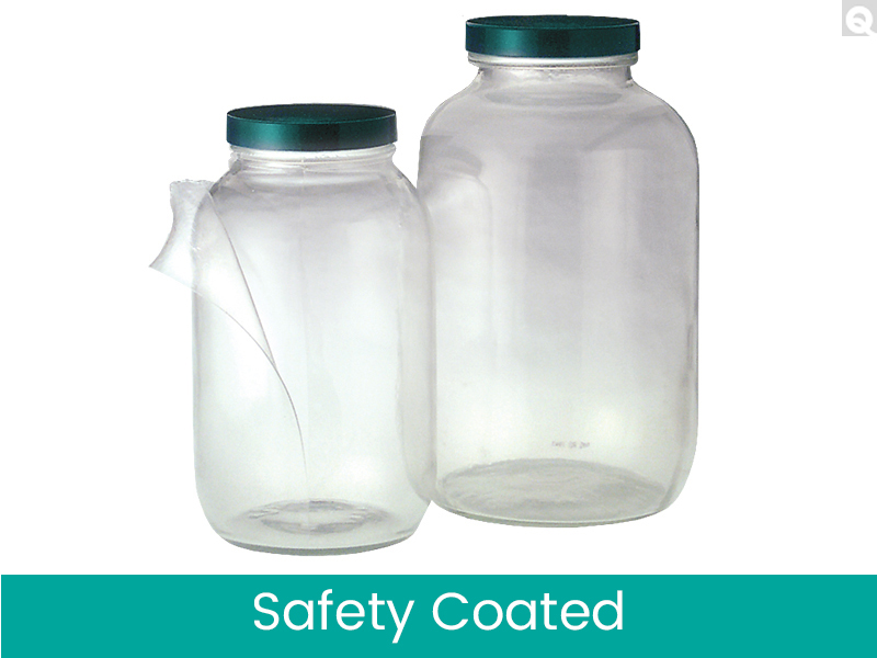 Safety Coated Standard Wide Mouth Bottles