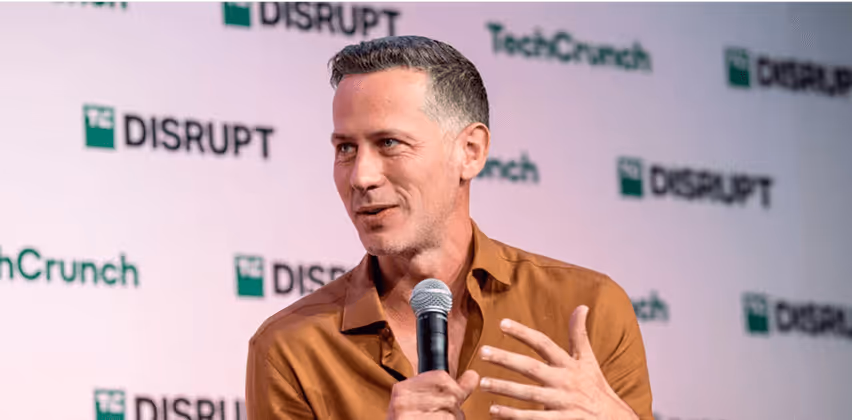 An image of George Fraser, CEO of Fivetran, at TechCrunch Disrupt