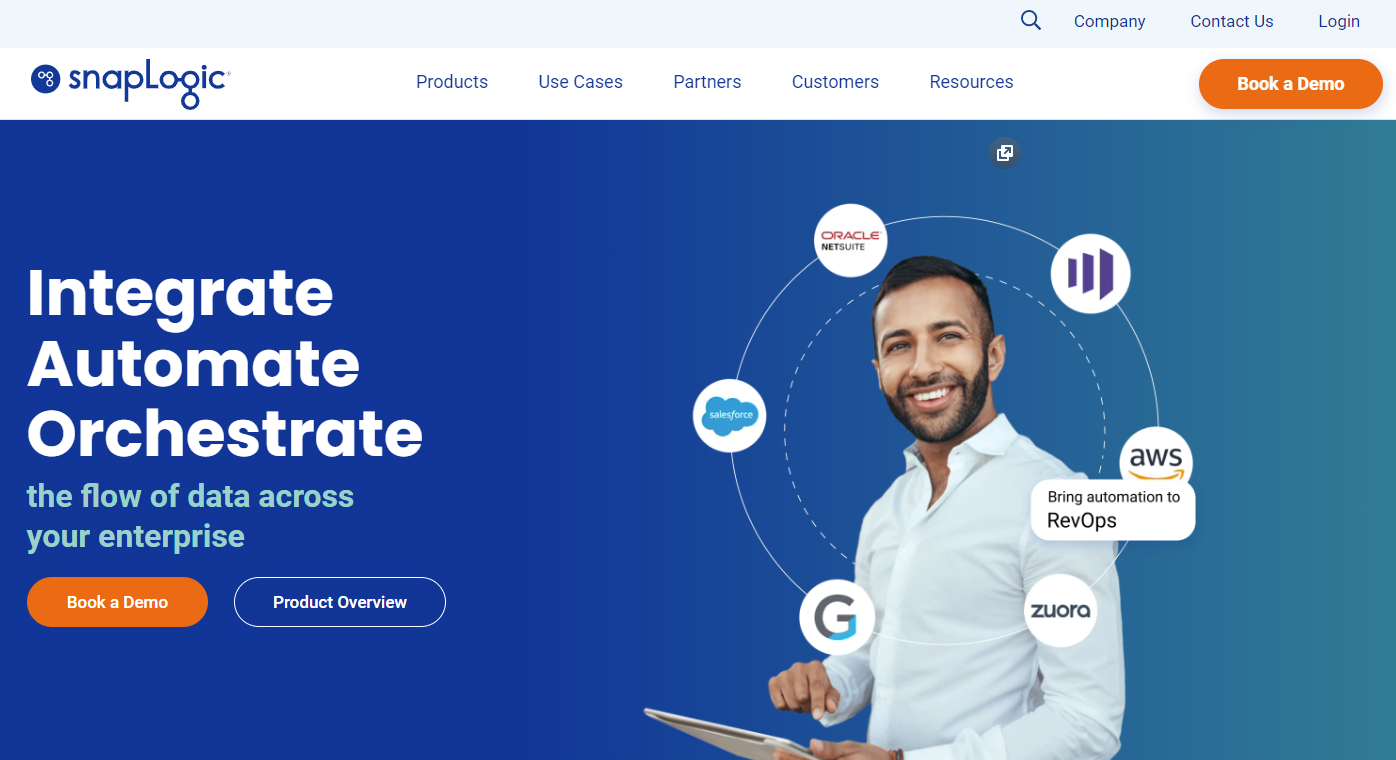 SnapLogic homepage