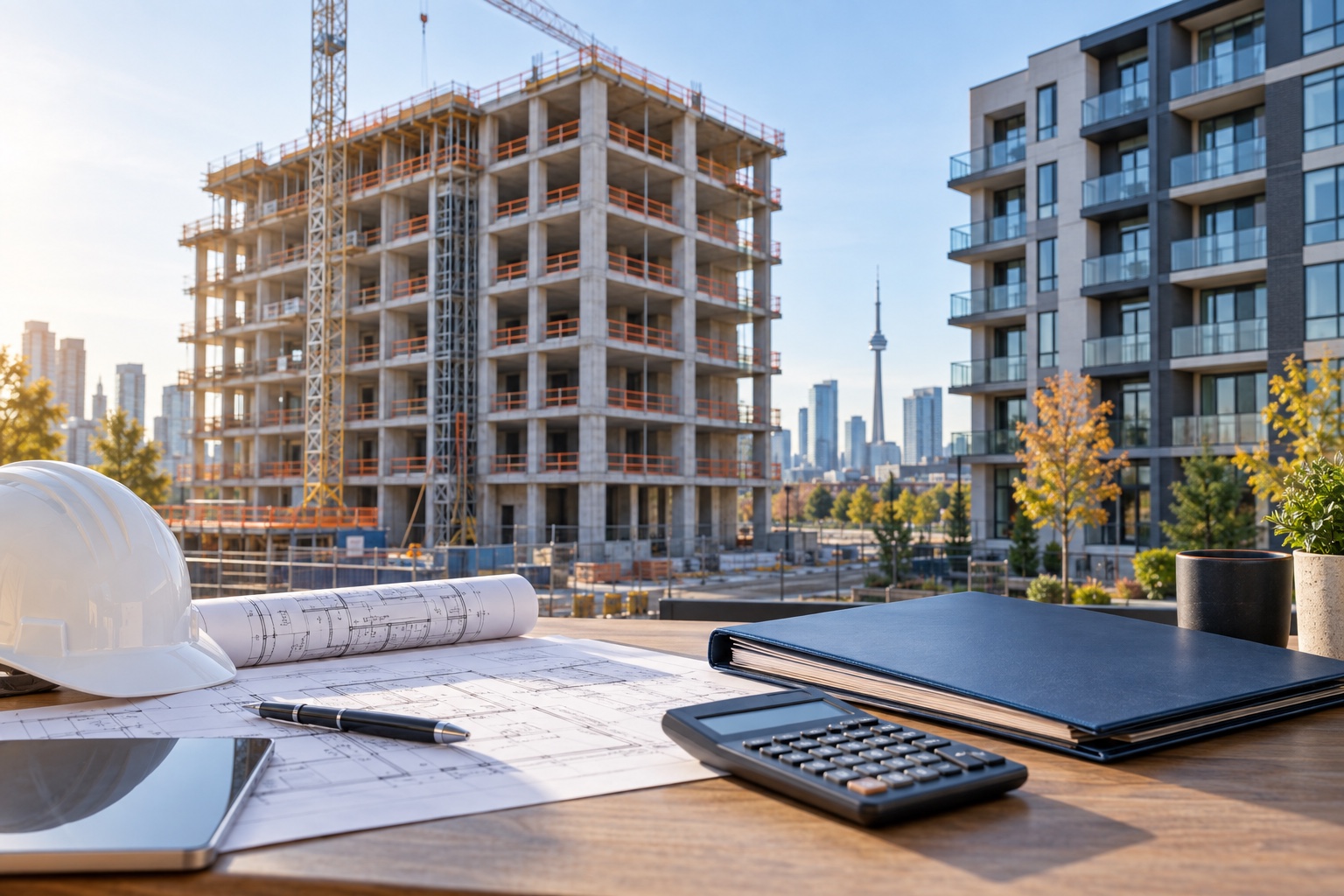 Multi-family apartment construction and financing plans in the Greater Toronto Area.
