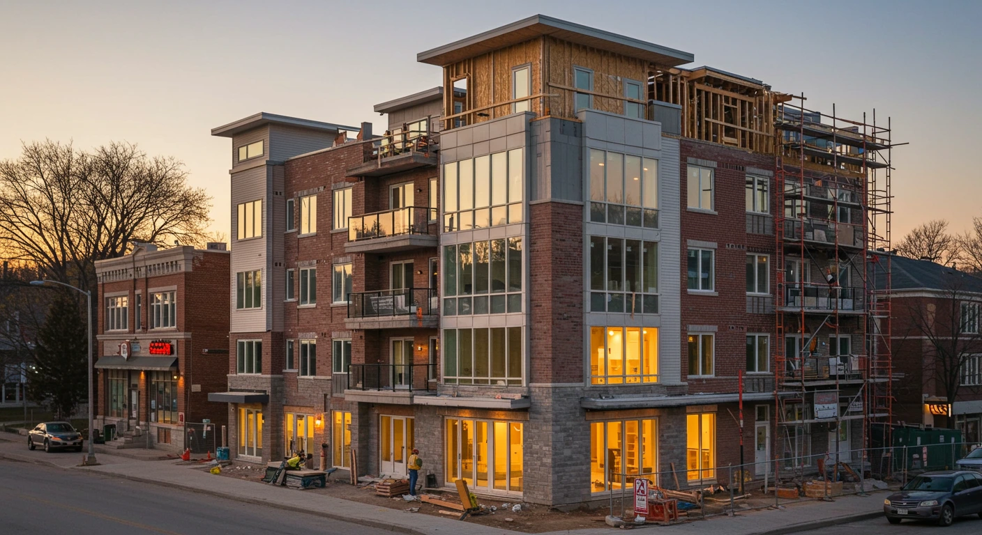 Multifamily construction project in Ontario
