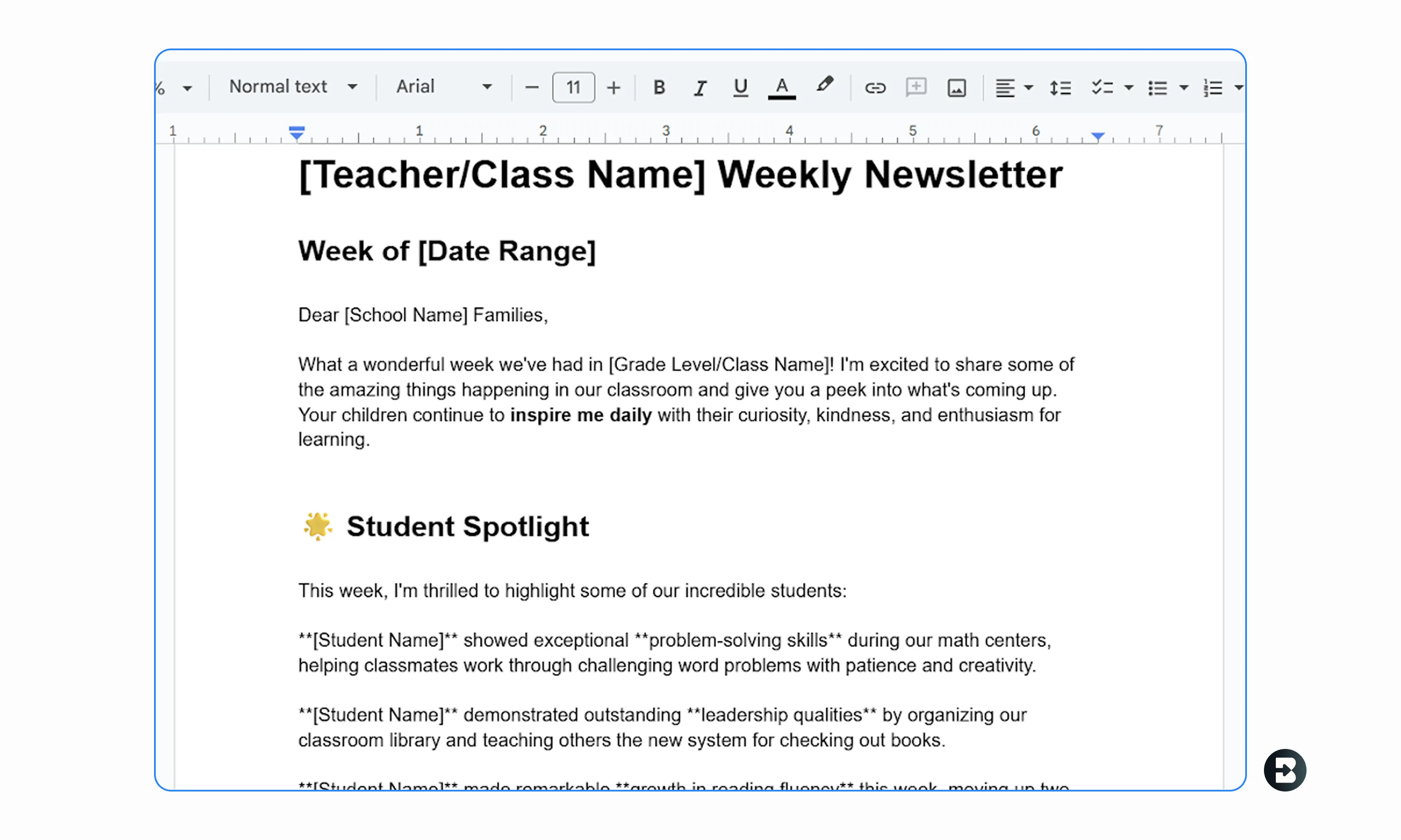 Weekly Update