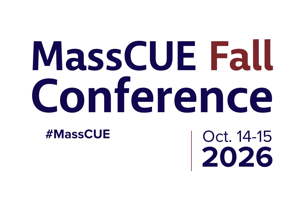 MassCUE Fall Conference 2026 poster, October 14 to 15