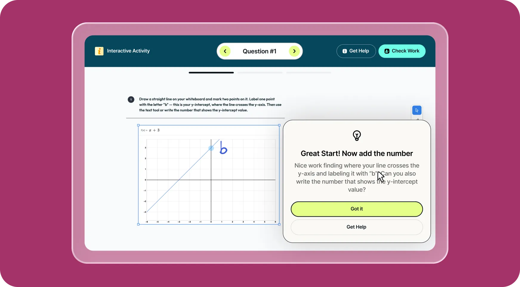 Get feedback with Check Work