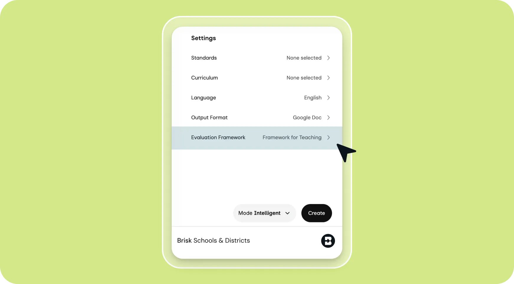 Aligned to your evaluation system