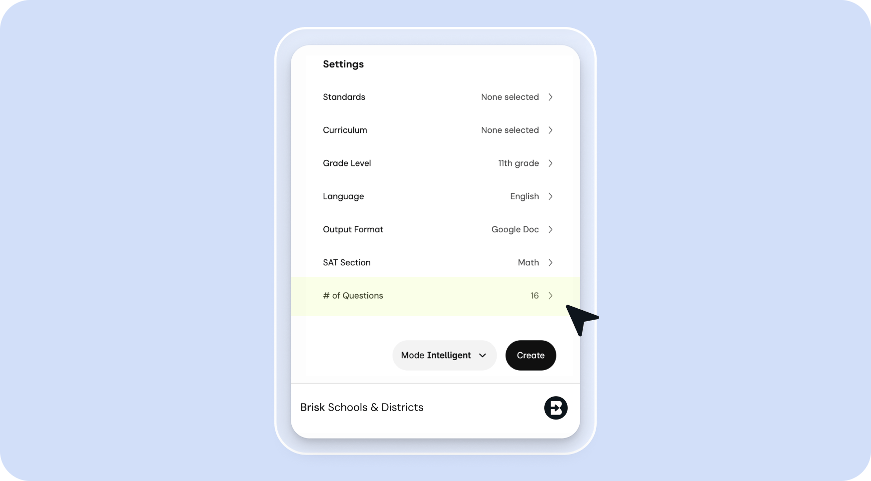 Customize to fit your needs