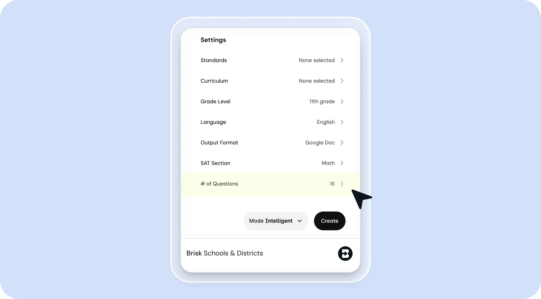 Customize to fit your needs