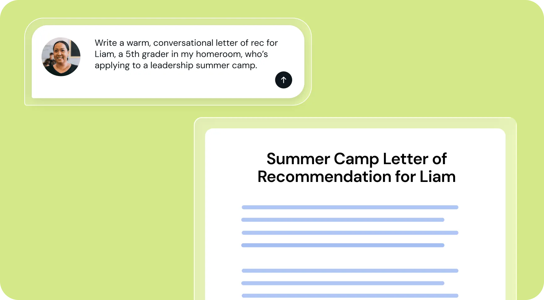 Personalized letters that sound like you